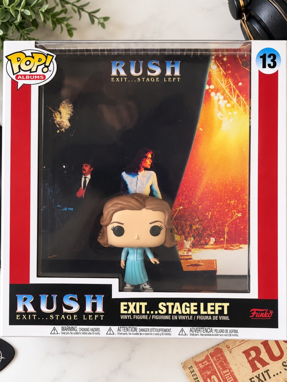 Funko Pop! Albums Rush Exit...Stage Left Vinyl Figure - Blue Outfit
